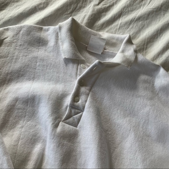 oversized white collar sweatshirt - Picture 2 of 5